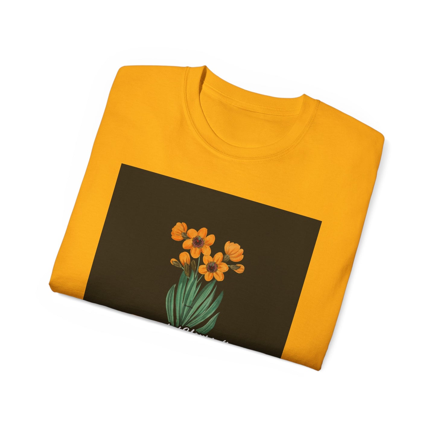 Bloom Yourself Unisex Ultra Cotton Tee, Floral T-Shirt, Inspirational Gift, Spring Fashion, Casual Wear, Positive Vibes