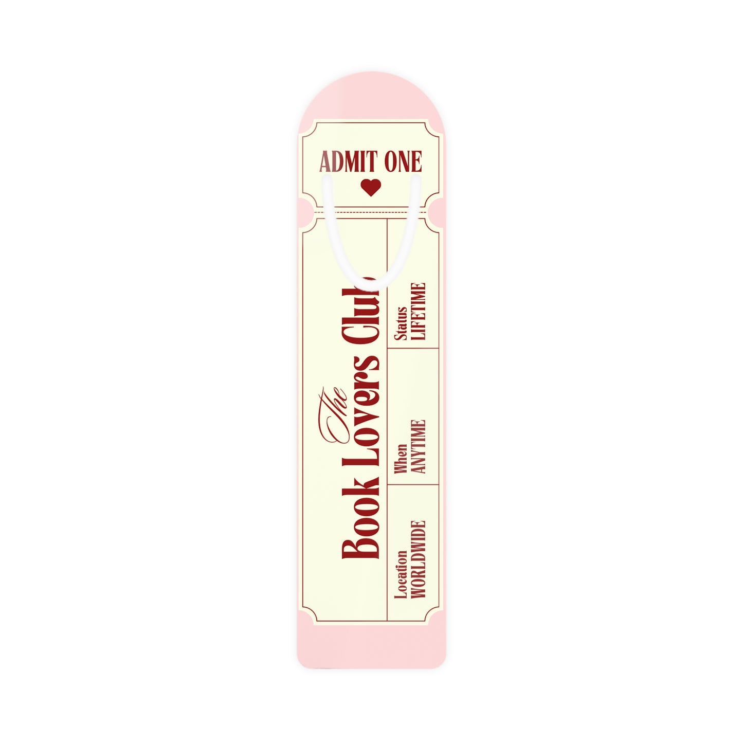 Book Lovers Club Bookmark, Cute Reading Accessory, Gifts for Bibliophiles, Literary Appreciation, Bookworm Gift