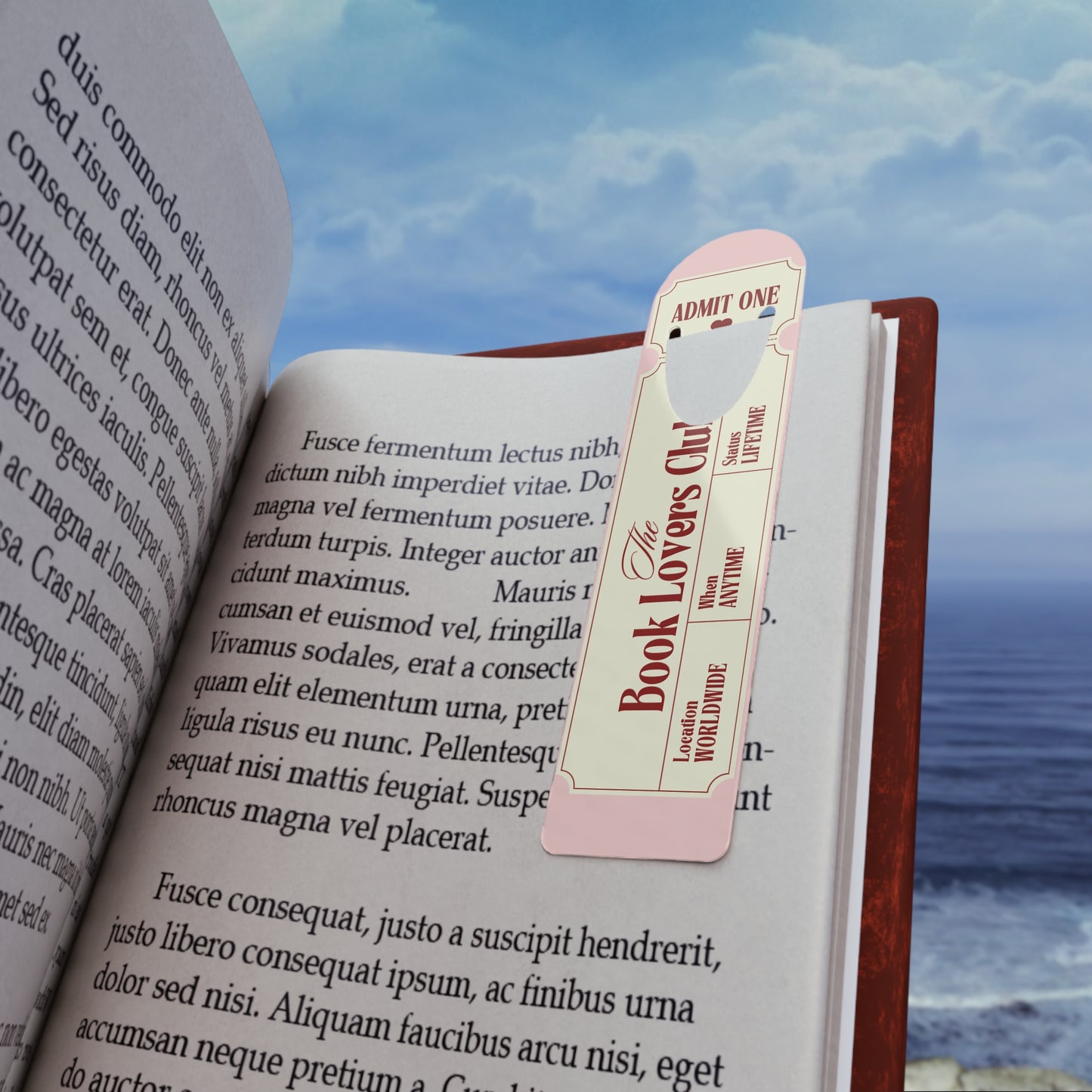 Book Lovers Club Bookmark, Cute Reading Accessory, Gifts for Bibliophiles, Literary Appreciation, Bookworm Gift
