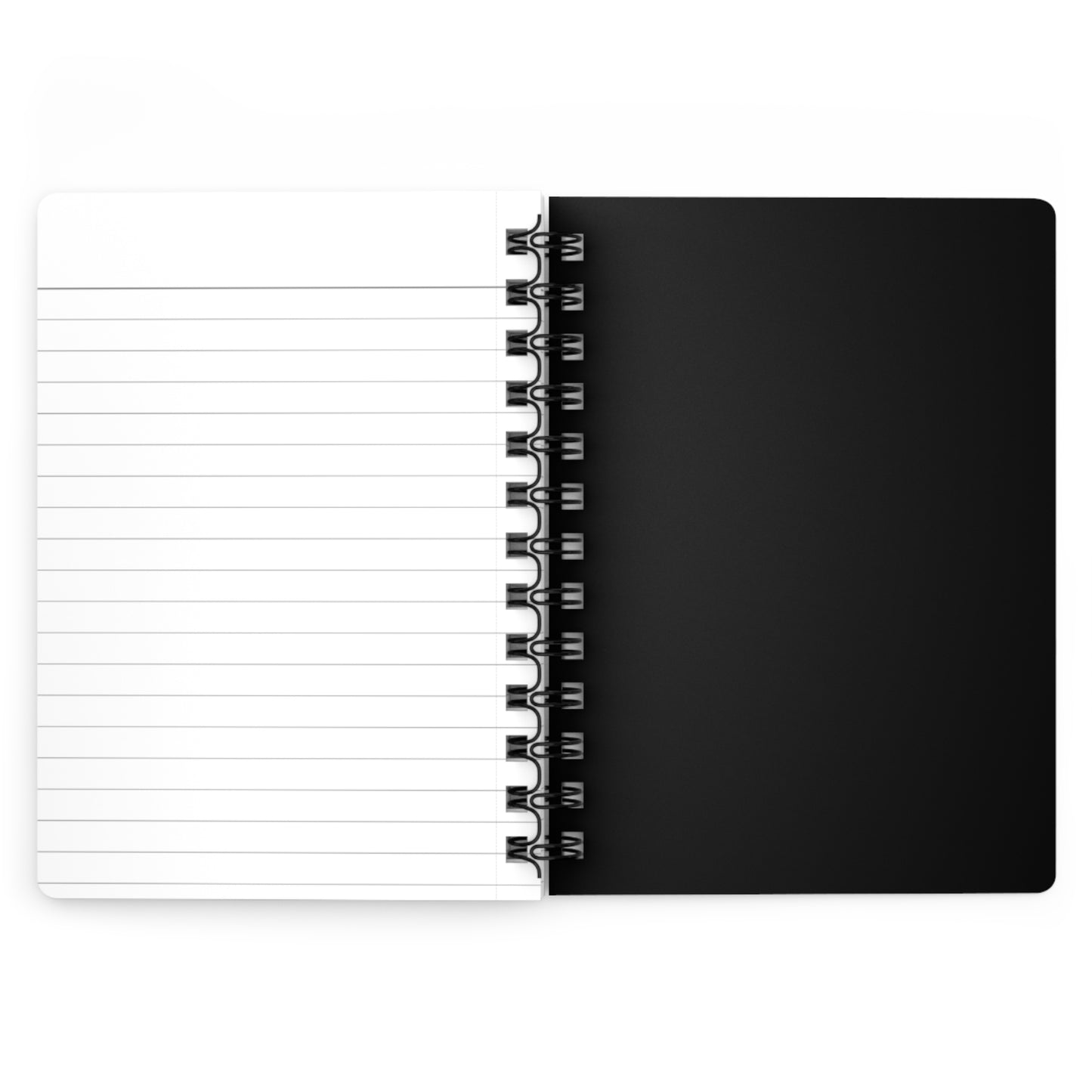 Elegant Spiral Bound Journal - Bloom with Grace, Inspirational Notebook, Writing Journal, Gift for Writers, Black Floral Design