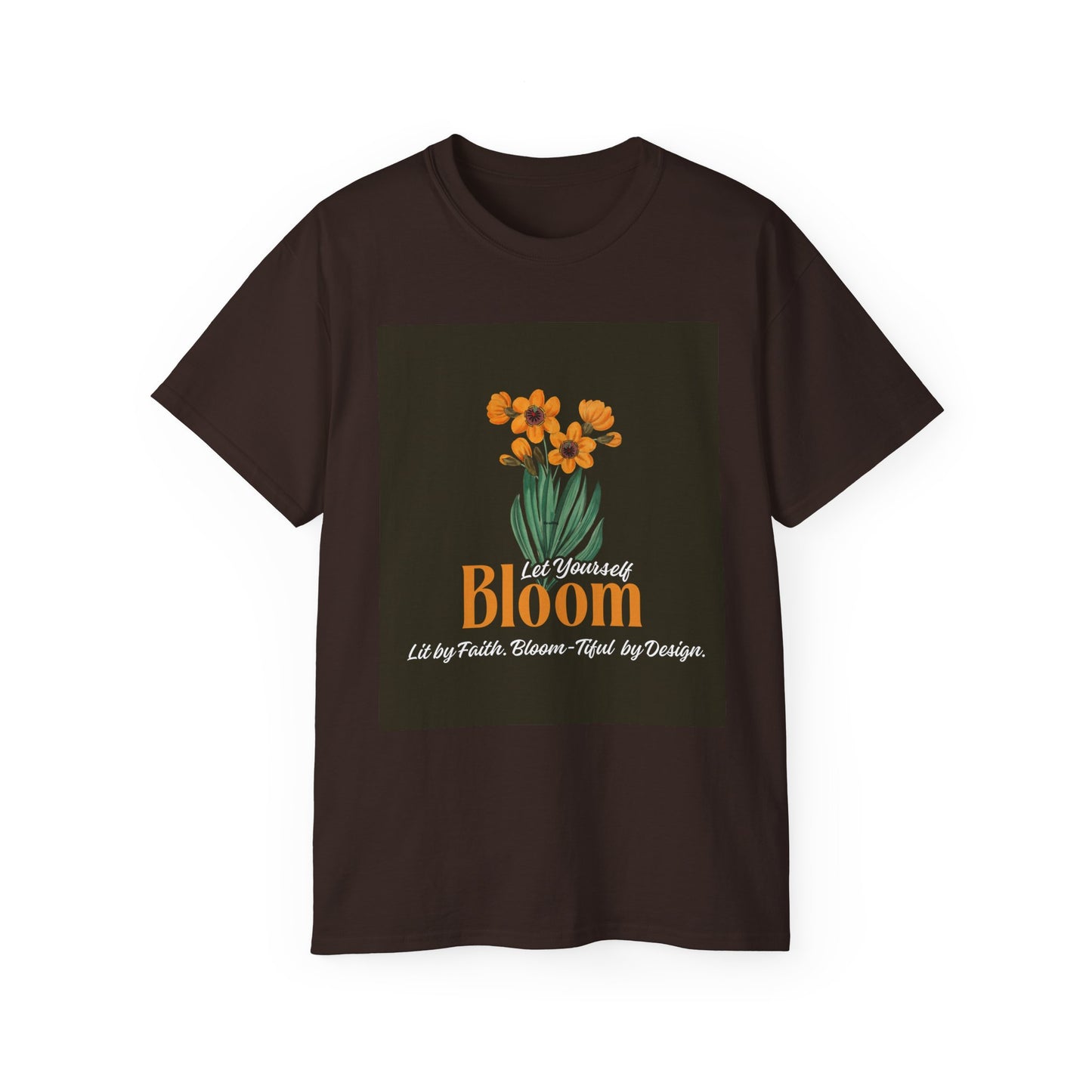 Bloom Yourself Unisex Ultra Cotton Tee, Floral T-Shirt, Inspirational Gift, Spring Fashion, Casual Wear, Positive Vibes