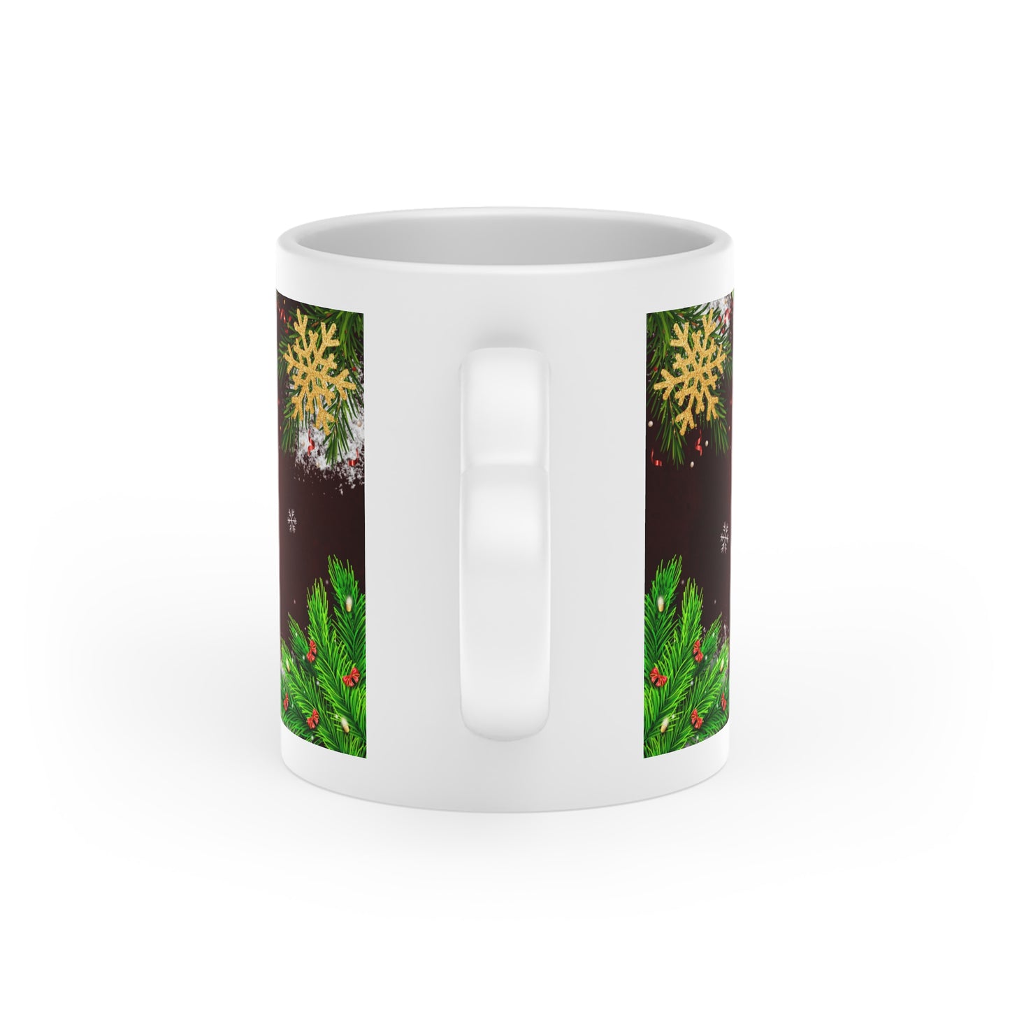 Merry Christmas Heart-Shaped Mug, Festive Coffee Cup, Holiday Gift, Seasonal Decor, Winter Beverage Holder