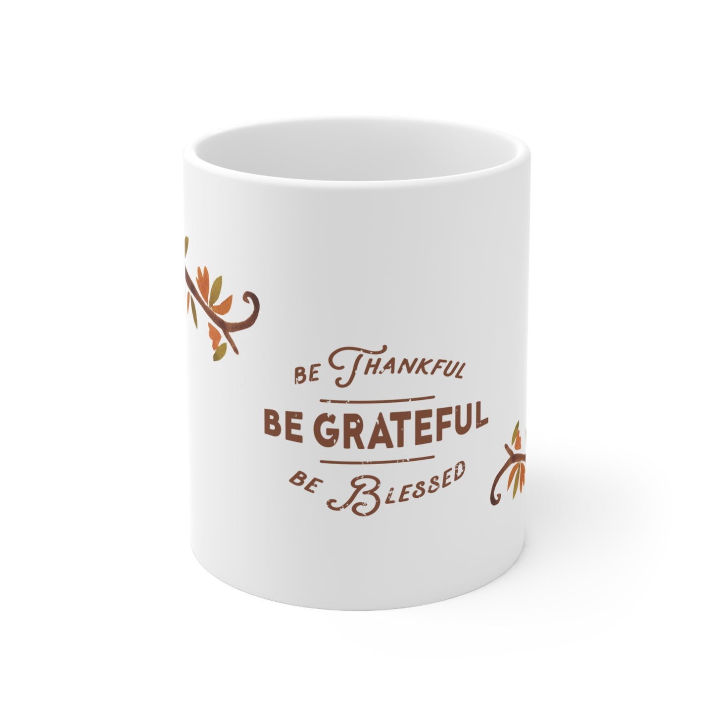 Thankful & Grateful Ceramic Coffee Cups
