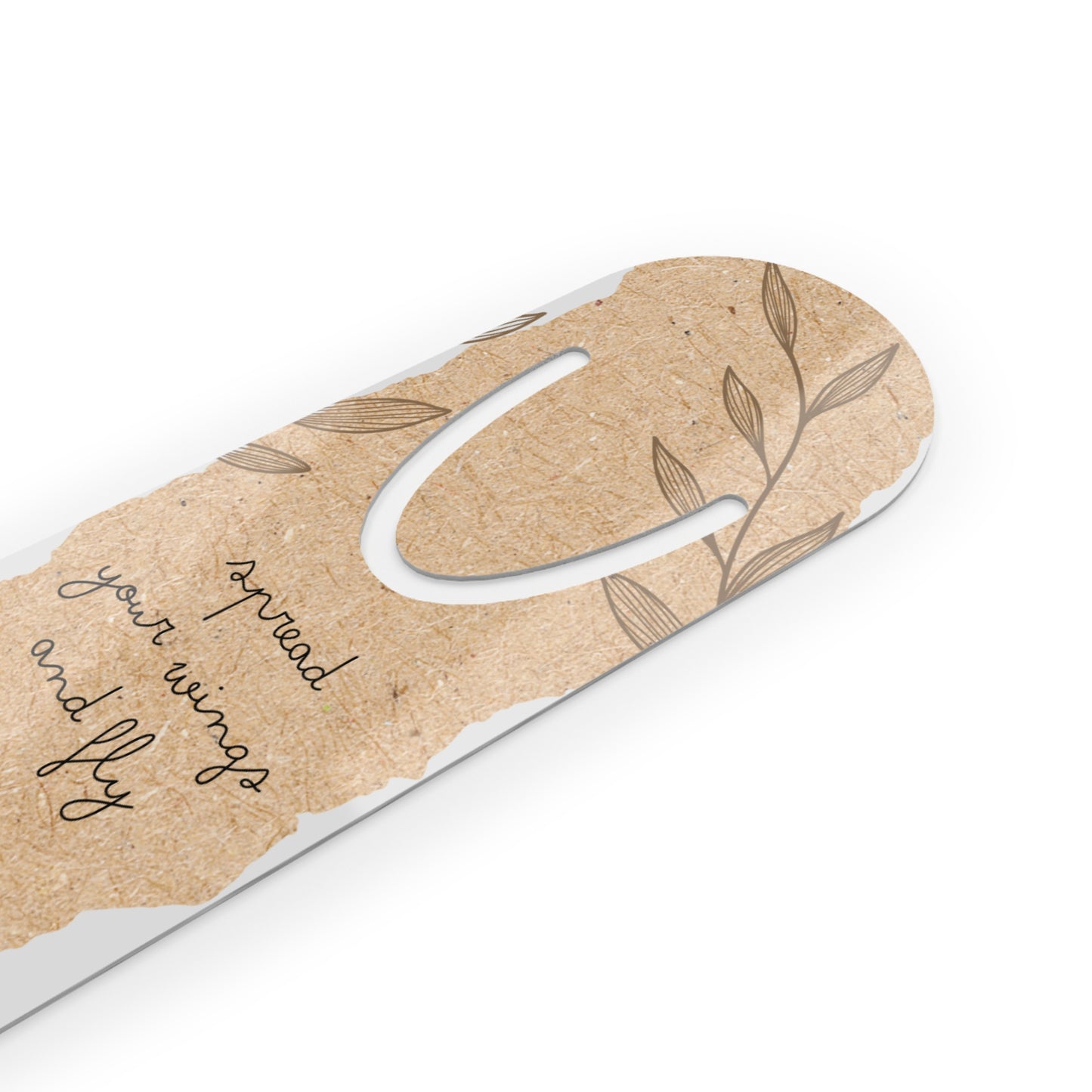Inspirational Bookmark, Spread Your Wings Quote, Gift for Book Lovers, Reading Accessories, Nature-Inspired Decor, Unique Page Holder
