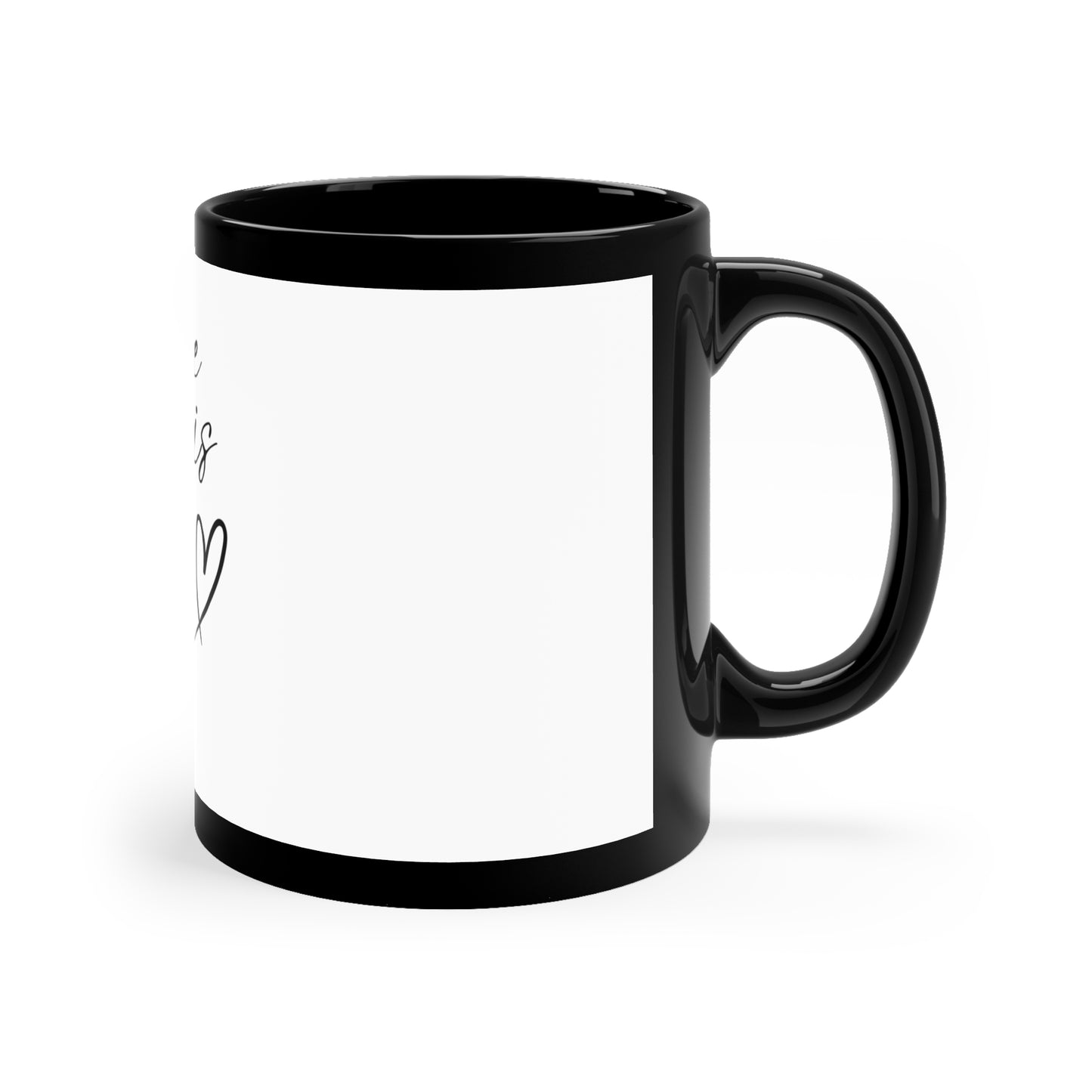 Coffee Hug Mug | Cute Black Coffee Cup for Coffee Lovers | Gift for Friends, Birthday, Holidays, Cozy Home Decor