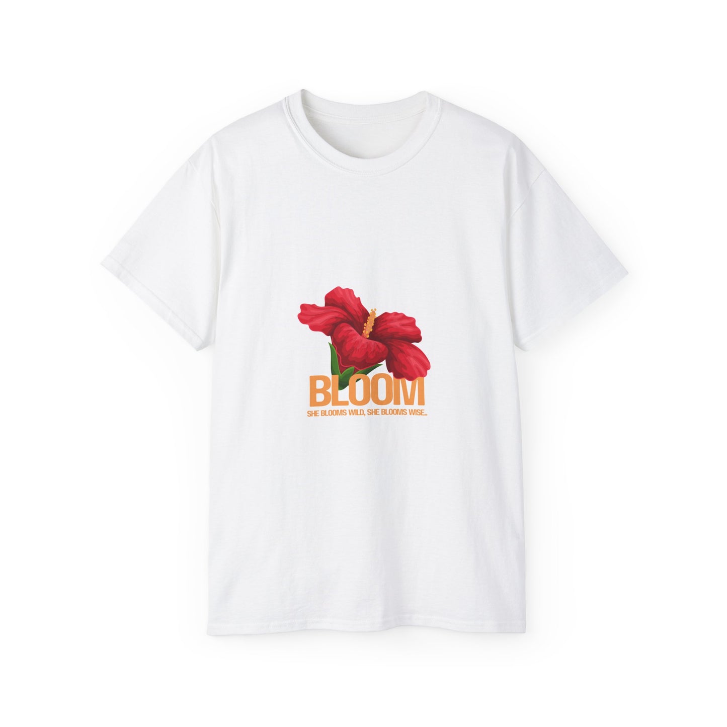 Bloom Floral Unisex Cotton Tee - Perfect Gift for Nature Lovers, Casual Wear, Spring Fashion, Birthday, Mother's Day