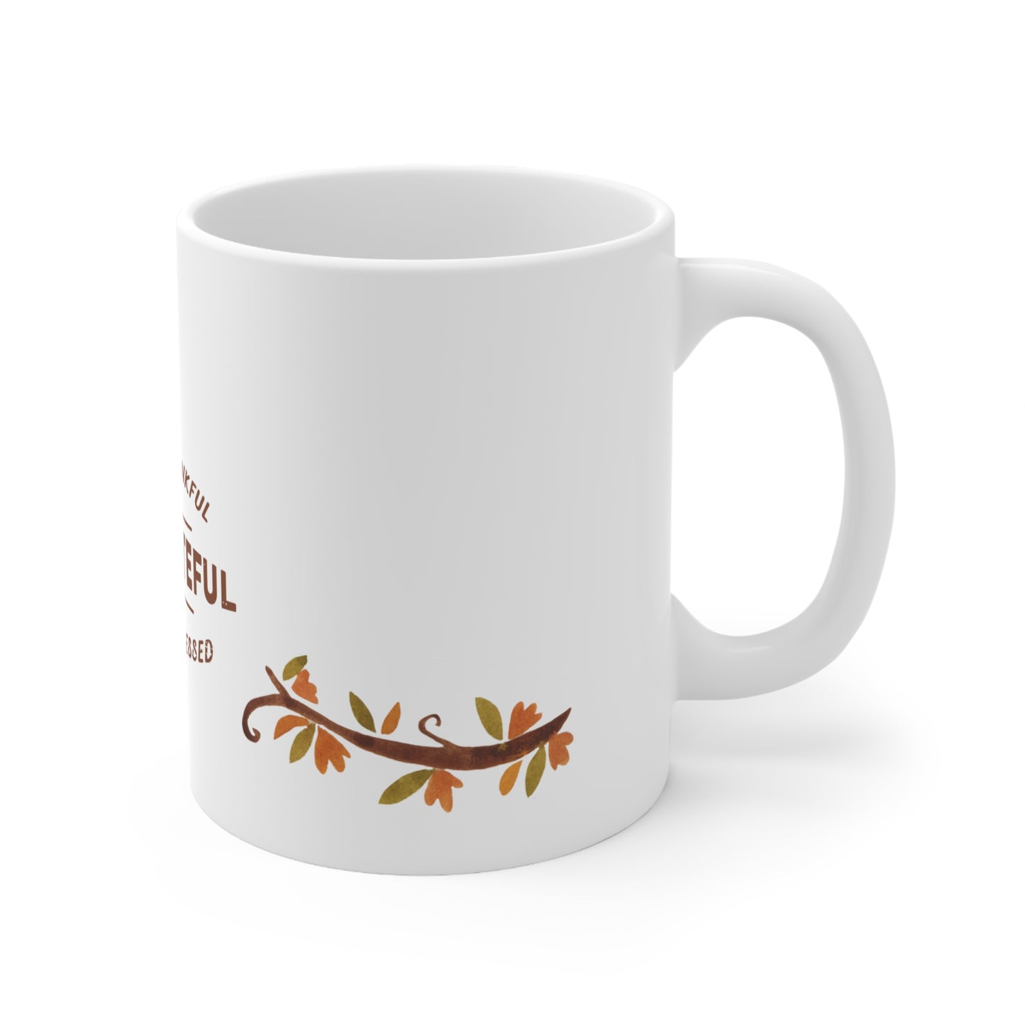 Thankful & Grateful Ceramic Coffee Cups